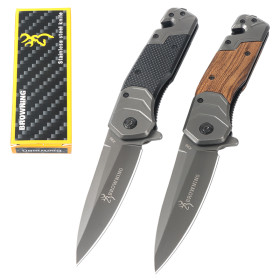 Browning X96 Quick-Open 2 Colors Pocket Folding Knife with Rope Cutter UD408786